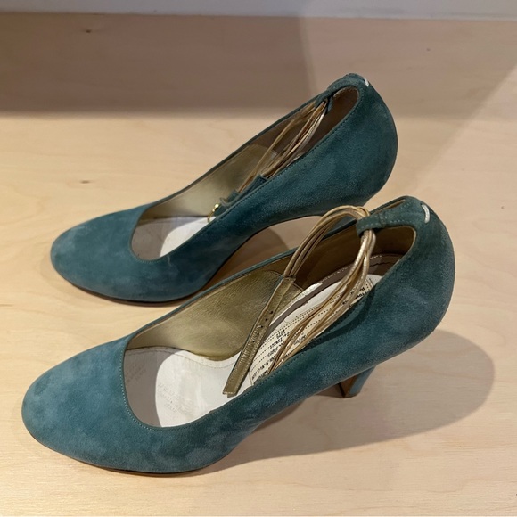 Maison Martin Margiela Paris - suede heels with ankle strap. Size 38 (euro). - Picture 4 of 5